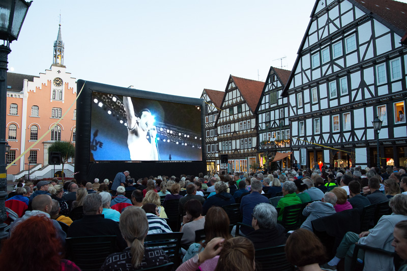 Open-Air-Kino auf dem Marktplatz